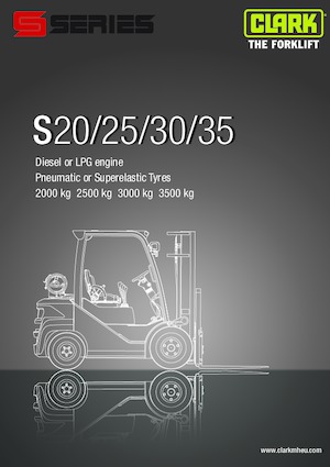 навантажувач з вилковим захватом LPG Clark S30 L