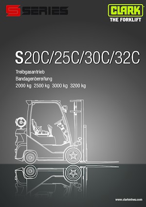 навантажувач з вилковим захватом LPG Clark S20C L