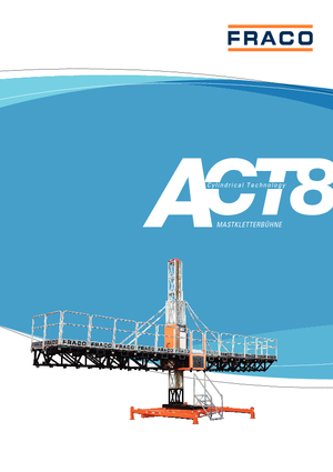 підйомник щоглового типу з робочою платформою Fraco ACT-8