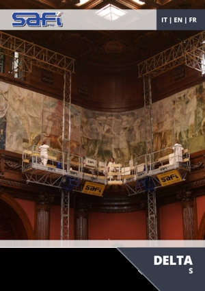 підйомник щоглового типу з робочою платформою Safi DELTA S 1000