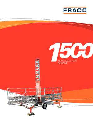 підйомник щоглового типу з робочою платформою Fraco FRSM 1500