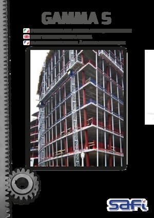 підйомник щоглового типу з робочою платформою Safi GAMMA S 