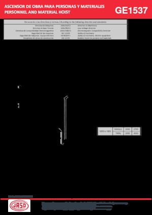 ліфти для промислового застосування Jaso GEI1537
