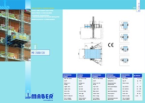 ліфти для промислового застосування Maber MB 3500/120