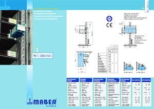 ліфти для промислового застосування Maber MB C 2000/150-SR