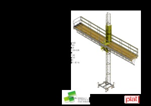 підйомник щоглового типу з робочою платформою Piat P 3000 S CE