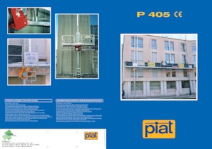 підйомник щоглового типу з робочою платформою Piat P 405 S CE