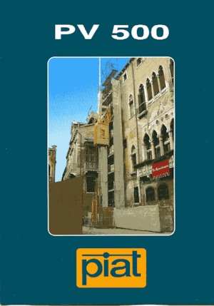 ліфти для промислового застосування Piat PV 500