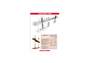 підйомник щоглового типу з робочою платформою Scanclimber SC 4000 D