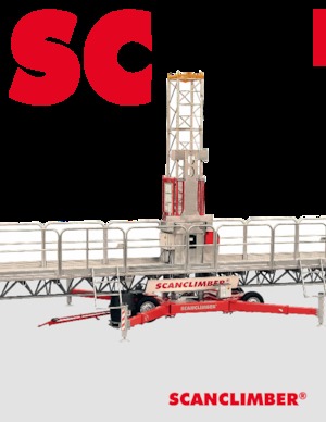 підйомник щоглового типу з робочою платформою Scanclimber Centum SC10000