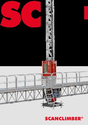 підйомник щоглового типу з робочою платформою Scanclimber Luna SC3500L