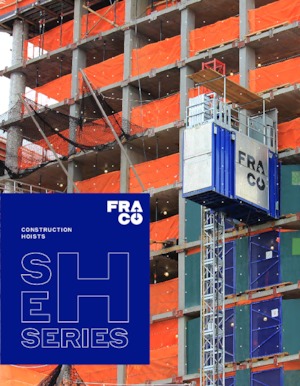 підйомник щоглового типу з робочою платформою Fraco SEH 6000