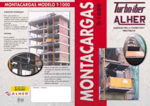 підйомник щоглового типу з робочою платформою Elevadores Alher T-1000