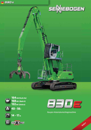 Екскаватори для перевалки Sennebogen 830R E 