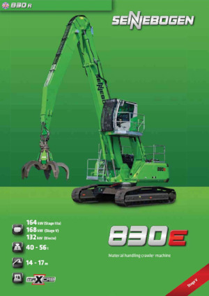 Екскаватори для перевалки Sennebogen 830R E 