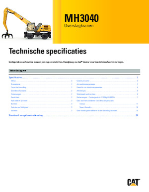 Екскаватори для перевалки Caterpillar MH3040
