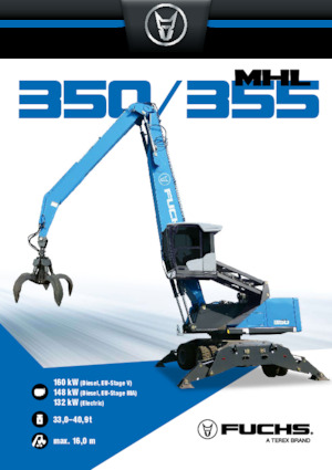 Екскаватори для перевалки Terex-Fuchs MHL350 F