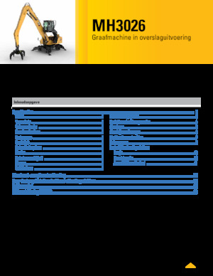 Екскаватори для перевалки Caterpillar MH3026