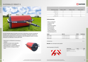 Газонні та польові катки Saphir Robust 100 K