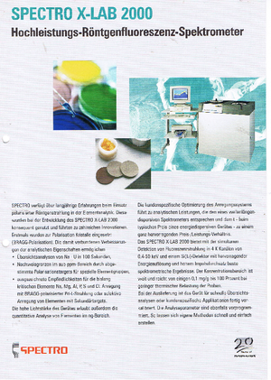 Металеві аналізатори Spectro Spectro X-LAB 2000