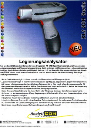 Металеві аналізатори Niton XLt 800