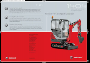Міні-екскаватори Neuson 1404