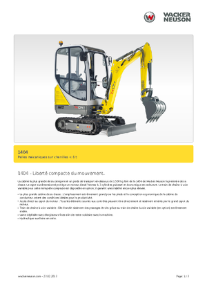 Міні-екскаватори Neuson 1404