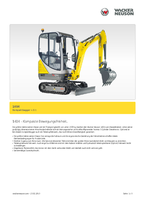 Міні-екскаватори Neuson 1404