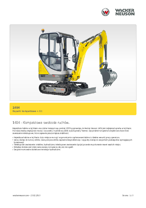 Міні-екскаватори Neuson 1404
