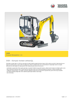 Міні-екскаватори Neuson 1404