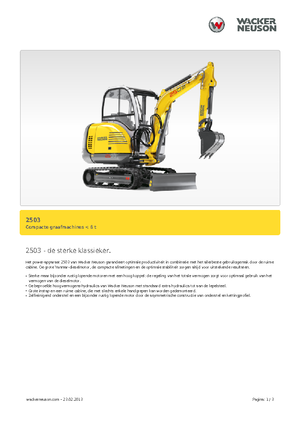 Міні-екскаватори Neuson 2503