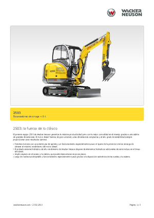 Міні-екскаватори Neuson 2503