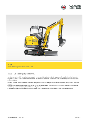 Міні-екскаватори Neuson 2503