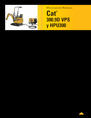Міні-екскаватори Caterpillar 300.9D VPS 