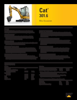 Міні-екскаватори Caterpillar 301.6