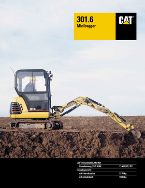 Міні-екскаватори Caterpillar 301.6