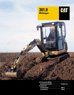 Міні-екскаватори Caterpillar 301.8