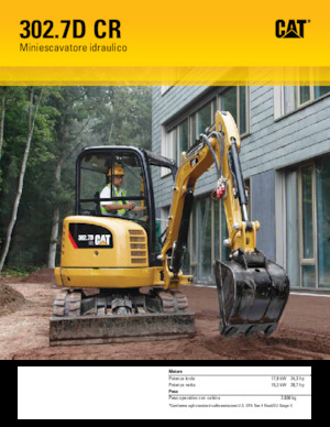 Міні-екскаватори Caterpillar 302.7D CR