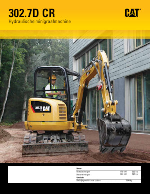 Міні-екскаватори Caterpillar 302.7D CR