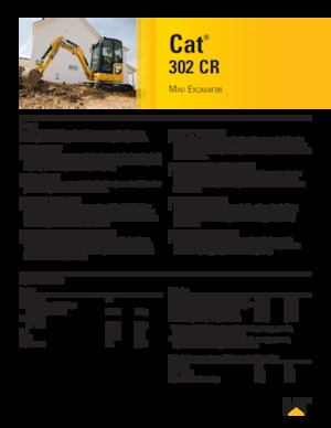 Міні-екскаватори Caterpillar 302 CR