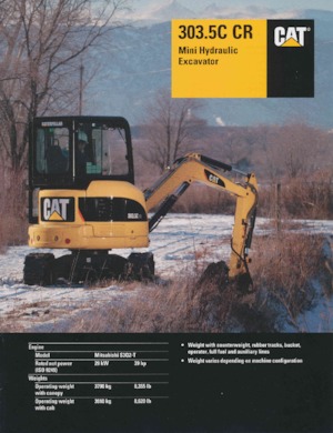 Міні-екскаватори Caterpillar 303.5C