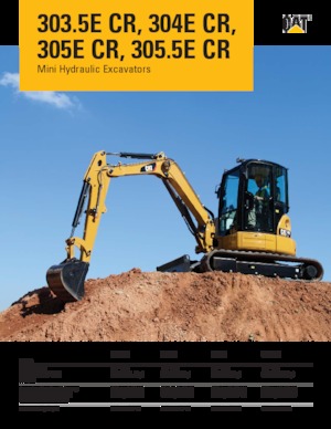 Міні-екскаватори Caterpillar 303.5E CR