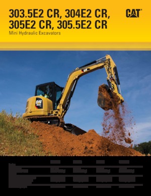 Міні-екскаватори Caterpillar 303.5E2 CR