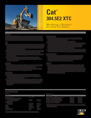 Міні-екскаватори Caterpillar 304.5E2 XTC