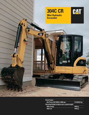 Міні-екскаватори Caterpillar 304C CR