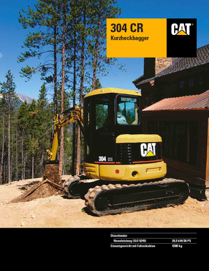 Міні-екскаватори Caterpillar 304 C R