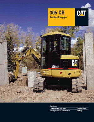 Міні-екскаватори Caterpillar 305 C R