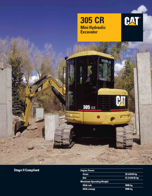 Міні-екскаватори Caterpillar 305 C R
