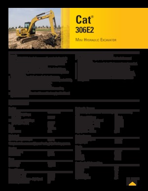 Гусеничні екскаватори Caterpillar 306 E2
