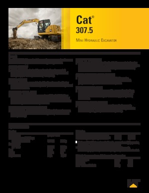 Гусеничні екскаватори Caterpillar 307.5
